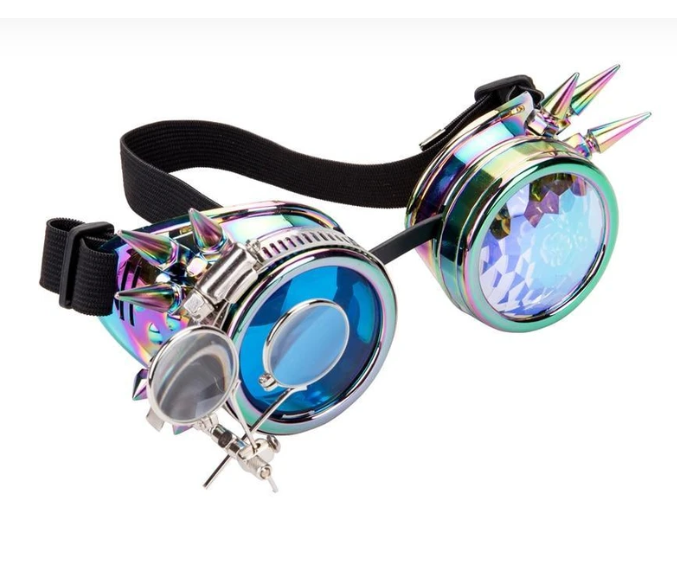 Punk Rainbow EDM Glasses